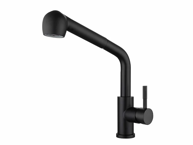 Mawialux keukenkraan met uitneembare sproeikop - mat zwart - afbeelding 1 van  18