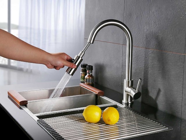 Mawialux keukenkraan met uitneembare sproeikop - rvs - afbeelding 2 van  13