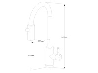 Mawialux keukenkraan met uitneembare sproeikop - rvs - afbeelding 3 van  13