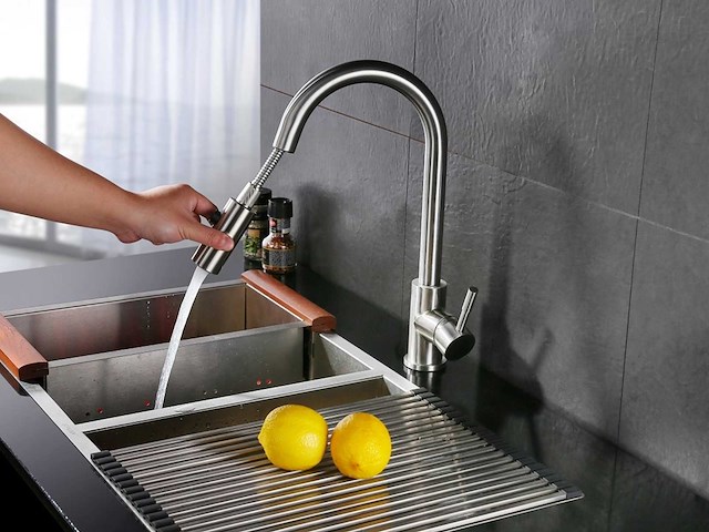 Mawialux keukenkraan met uitneembare sproeikop - rvs - afbeelding 6 van  13