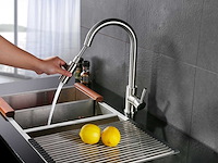 Mawialux keukenkraan met uitneembare sproeikop - rvs - afbeelding 6 van  13