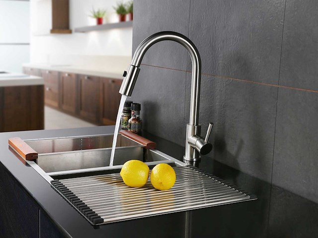 Mawialux keukenkraan met uitneembare sproeikop - rvs - afbeelding 8 van  13