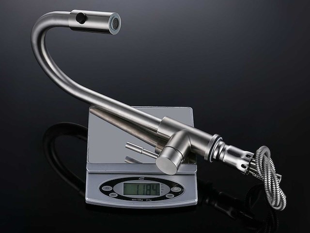 Mawialux keukenkraan met uitneembare sproeikop - rvs - afbeelding 13 van  13