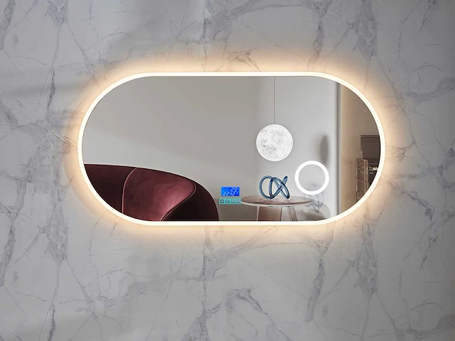 Mawialux led spiegel 100/120/160 breedte keuze - afbeelding 9 van  13