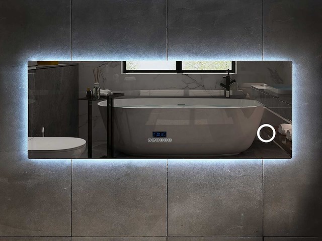 Mawialux led spiegel met bluetooth 160, 180, 200 cm keuze - afbeelding 1 van  14
