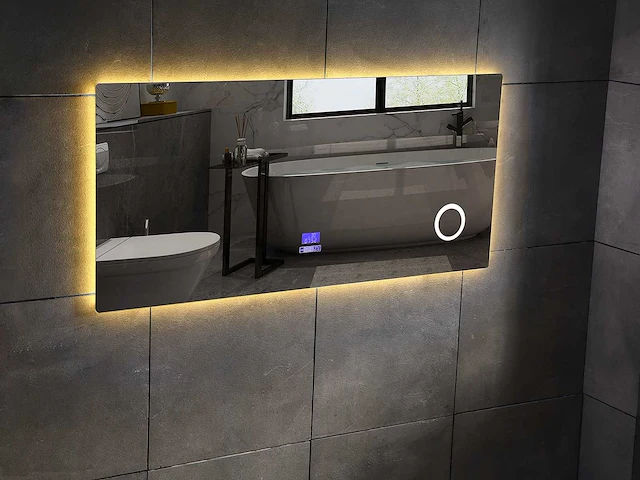 Mawialux led spiegel met bluetooth 80,100,120,140,150cm keuze - afbeelding 2 van  7