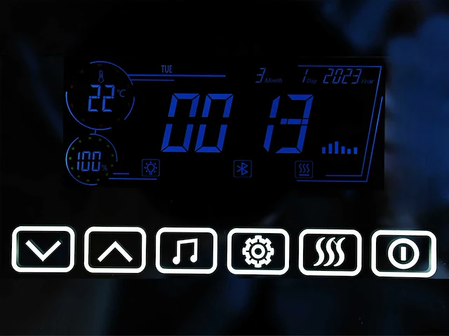 Mawialux led spiegel met bluetooth 80,100,120,140,150cm keuze - afbeelding 6 van  7