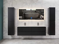 Mawialux mat zwart badkamermeubel 160cm (diverse opstellingen) - afbeelding 8 van  71