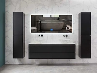 Mawialux mat zwart badkamermeubel 160cm (diverse opstellingen) - afbeelding 13 van  71