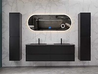 Mawialux mat zwart badkamermeubel 160cm (diverse opstellingen) - afbeelding 26 van  71