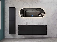 Mawialux mat zwart badkamermeubel 160cm (diverse opstellingen) - afbeelding 27 van  71