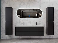 Mawialux mat zwart badkamermeubel 160cm (diverse opstellingen) - afbeelding 29 van  71