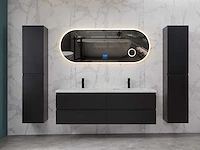 Mawialux mat zwart badkamermeubel 160cm (diverse opstellingen) - afbeelding 30 van  71