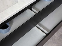 Mawialux mat zwart badkamermeubel 160cm (diverse opstellingen) - afbeelding 41 van  71