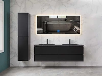 Mawialux mat zwart badkamermeubel 160cm (diverse opstellingen) - afbeelding 34 van  71