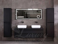 Mawialux mat zwart badkamermeubel 160cm (diverse opstellingen) - afbeelding 46 van  71