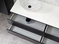 Mawialux mat zwart badkamermeubel 160cm (diverse opstellingen) - afbeelding 21 van  71