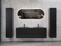 Mawialux mat zwart badkamermeubel 160cm (diverse opstellingen) - afbeelding 26 van  71