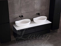 Mawialux mat zwart badkamermeubel 160cm (diverse opstellingen) - afbeelding 49 van  71