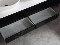 Mawialux mat zwart badkamermeubel 160cm (diverse opstellingen) - afbeelding 52 van  71