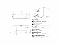 Mawialux opbouw design massagebad - waterval - glans wit - afbeelding 4 van  14