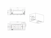 Mawialux opbouw design massagebad - waterval - glans wit - afbeelding 5 van  14