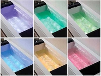 Mawialux opbouw design massagebad - waterval - glans wit - afbeelding 13 van  14