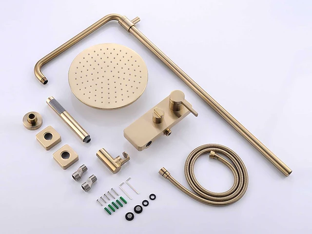 Mawialux opbouw doucheset geborsteld goud - afbeelding 3 van  9
