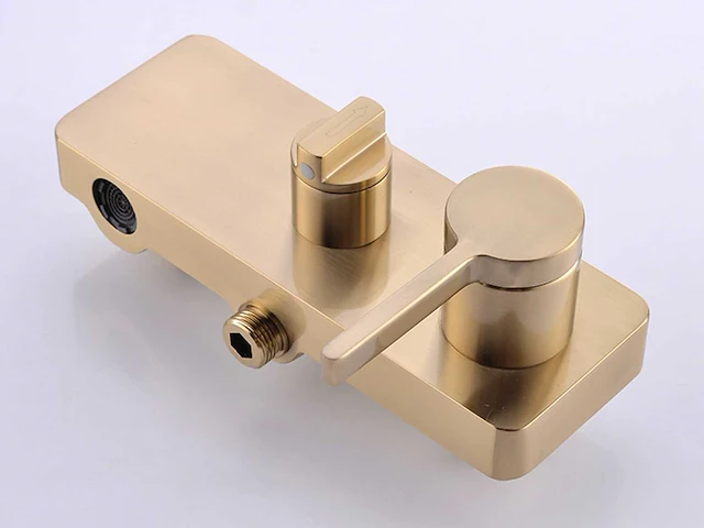 Mawialux opbouw doucheset geborsteld goud - afbeelding 5 van  9