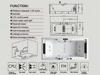 Mawialux opbouw (of inbouw massagebad) - olan - glans wit - afbeelding 8 van  8