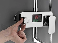 Mawialux opbouw regendouche - digitaal display - chroom - afbeelding 10 van  13