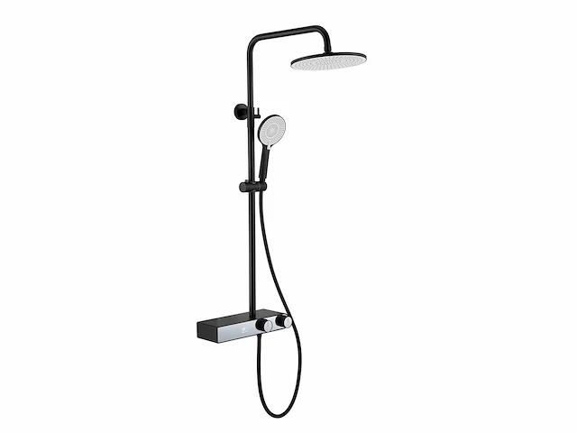 Mawialux opbouw regendouche - digitaal display - mat zwart - afbeelding 1 van  7