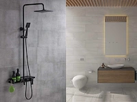 Mawialux opbouw regendouche mat zwart - afbeelding 2 van  9