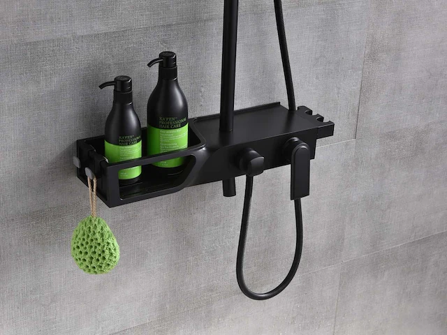 Mawialux opbouw regendouche mat zwart - afbeelding 4 van  9