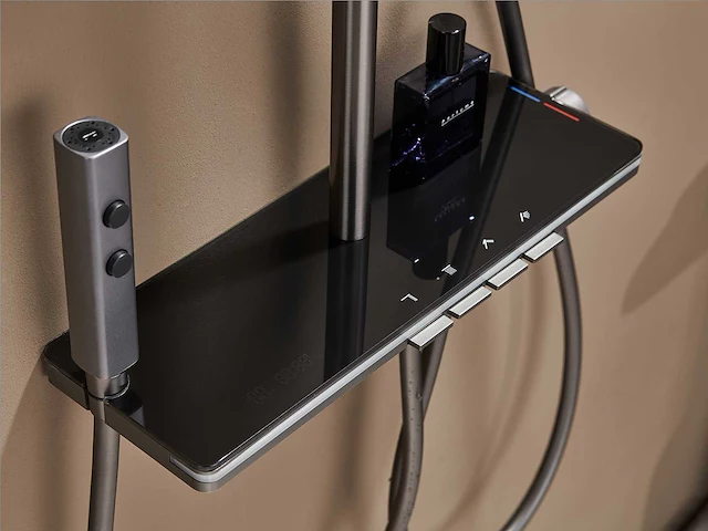 Mawialux opbouw regendoucheset - digitaal display - gunmetal grey of mat wit keuze - afbeelding 10 van  16