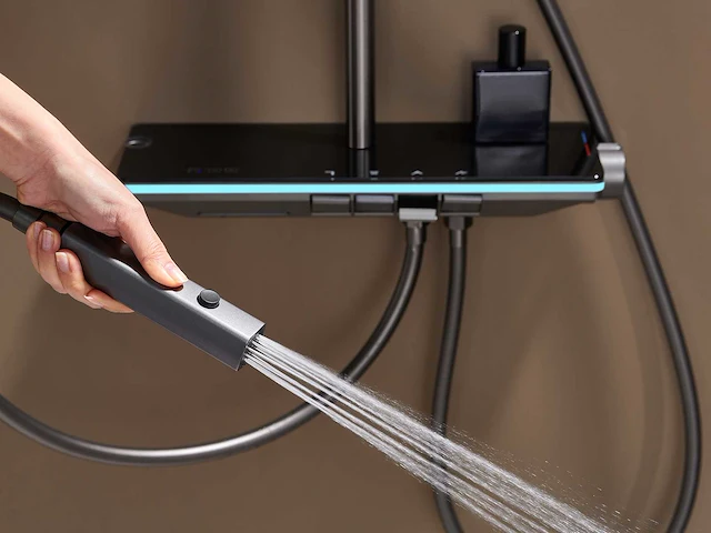 Mawialux opbouw regendoucheset - digitaal display - gunmetal grey of mat wit keuze - afbeelding 13 van  16