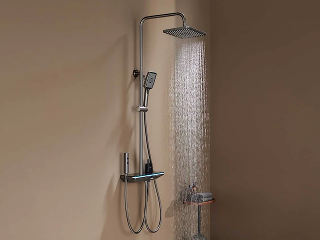 Mawialux opbouw regendoucheset - digitaal display - gunmetal grey of mat wit keuze - afbeelding 14 van  16