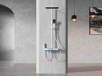 Mawialux opbouw regendoucheset - digitaal display - gunmetal grey of mat wit keuze - afbeelding 12 van  17