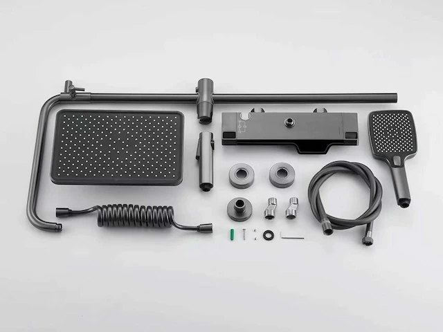 Mawialux opbouw regendoucheset - digitaal display - gunmetal grey of mat wit keuze - afbeelding 3 van  9