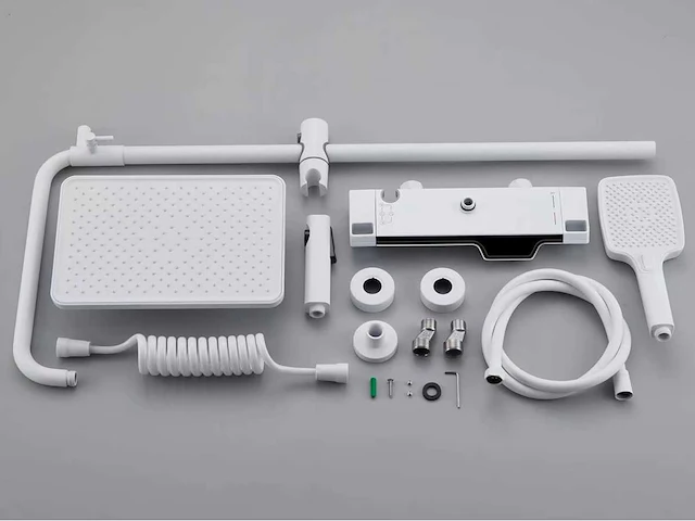 Mawialux opbouw regendoucheset - digitaal display - gunmetal grey of mat wit keuze - afbeelding 8 van  9