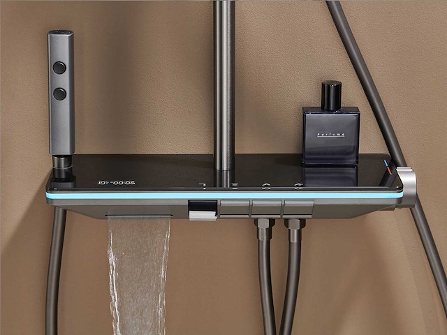 Mawialux opbouw regendoucheset - digitaal display - gunmetal grey of mat wit keuze - afbeelding 11 van  16