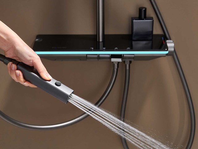 Mawialux opbouw regendoucheset - digitaal display - gunmetal grey of mat wit keuze - afbeelding 13 van  16