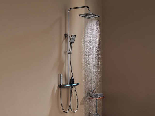 Mawialux opbouw regendoucheset - digitaal display - gunmetal grey of mat wit keuze - afbeelding 14 van  16