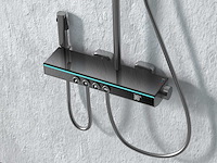 Mawialux opbouw regendoucheset - digitaal display - gunmetal grey of mat wit keuze - afbeelding 3 van  17