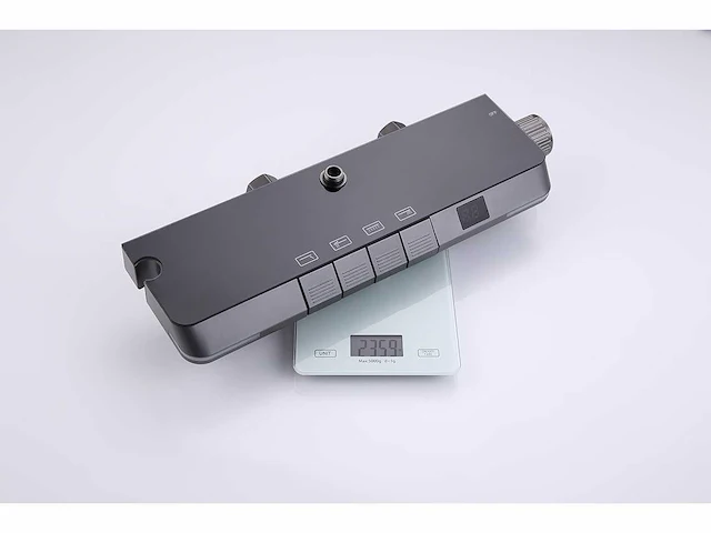 Mawialux opbouw regendoucheset - digitaal display - gunmetal grey - afbeelding 7 van  8