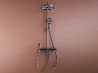 Mawialux opbouw regendoucheset - digitaal display - gunmetal grey - afbeelding 4 van  8