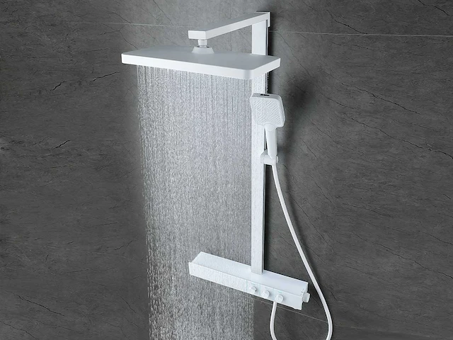 Mawialux opbouw regendoucheset - mat wit - afbeelding 17 van  22