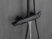 Mawialux opbouw regendoucheset - mat zwart - afbeelding 4 van  9