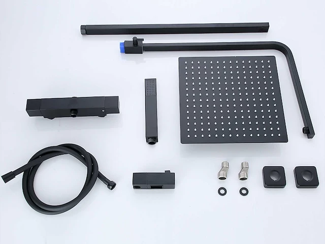 Mawialux opbouw thermostaat regendouche mat zwart - afbeelding 2 van  13