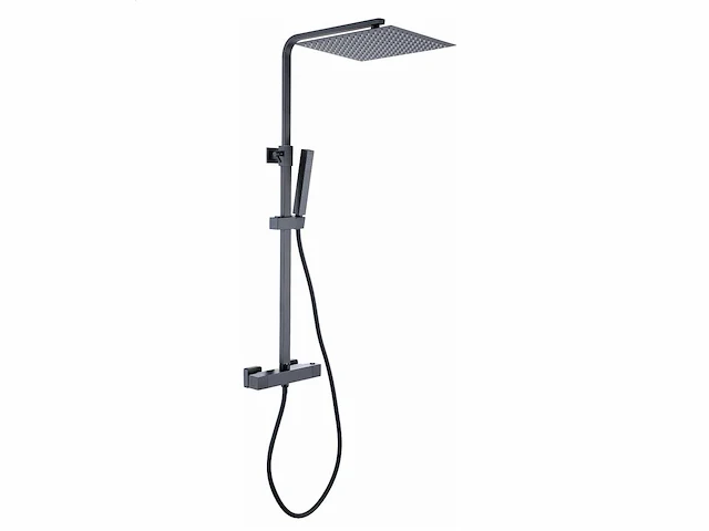 Mawialux opbouw thermostaat regendouche mat zwart - afbeelding 1 van  13